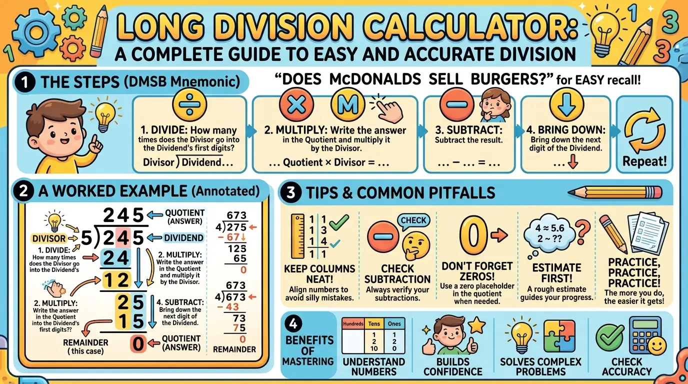 Long Division Calculator: A Complete Guide to Easy and Accurate Division